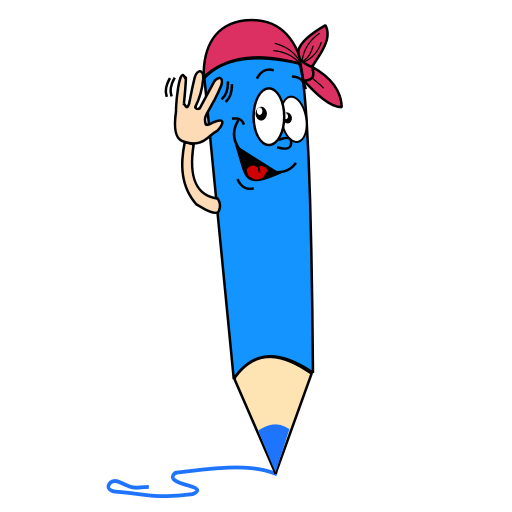 lapiz777 Caricatura lapiz azul