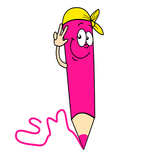 lapiza7777.png Lapiz rosado caricaturizado
